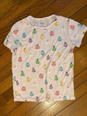Kyte BABY Pastel Ghosts Short Sleeve Tee - Light Pink